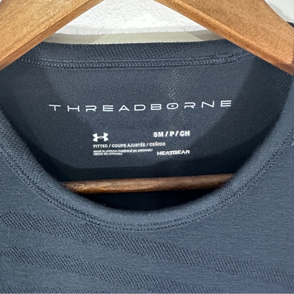Under Armour Threadborne Utility 3/4 Sleeve Tee Black Men’s S - Picture 5 of 9